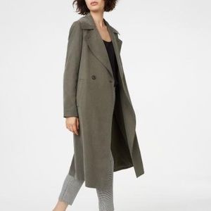 Club Monaco | Aalyina Trench Charcoal Gray Coat | Size Small